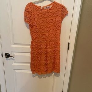 Francescas Coral Lace Dress